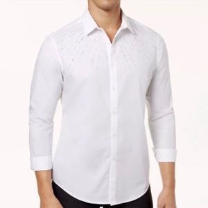I.N.C. Men's Beaded Button-Up Shirt